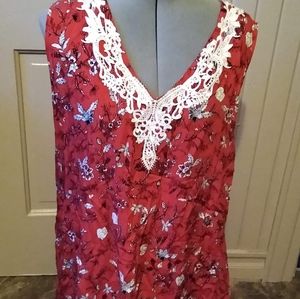 Red summer dress
